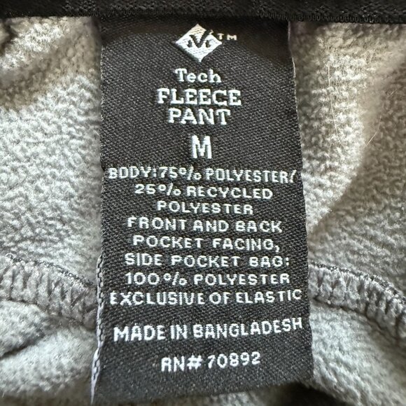 All in Motion Men’s Tech Fleece Grey Jogger Pants with Zipper Ankles Outside M - Picture 3 of 13